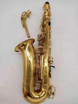Saxofone Alto profissional com banhado a ouro Shell botão, instrumento musical, 1-1 estrutura, modelo de bronze, original 62 - Image 5
