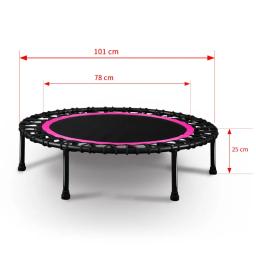 Silencioso Mini Fitness Trampolim, Bungee Rebounder, Cardio Training, Jumping Workout Equipment, Carga Máxima 330LBS, 40" - Image 5