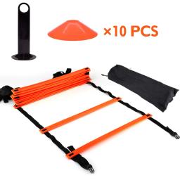 Athletic Speed Training Set com Agility Ladder e 10 Disc Cones, perfeito para futebol, futebol, basquete, treinamento de hóquei - Image 3