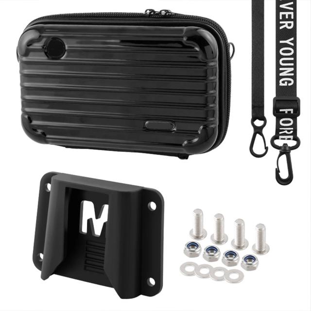 Saco Dianteiro de Armazenamento para Bicicleta - Case Duro Impermeável com Zíper Duplo para Ciclismo ao Ar Livre