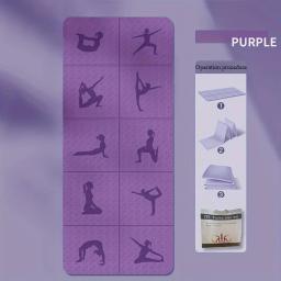 Tapetes de Yoga Antiderrapante Dobráveis, Leves, Dobrar, Exercício, Portátil, Casa, Ginásios, Equipamentos de Fitness, Viagem - Image 1