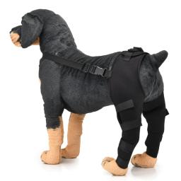 Ajustável traseiro duplo joelho almofadas para pet, apoio articulações da perna, respirável cão perna bandagem protetora, pet fornecimentos, envolto - Image 1