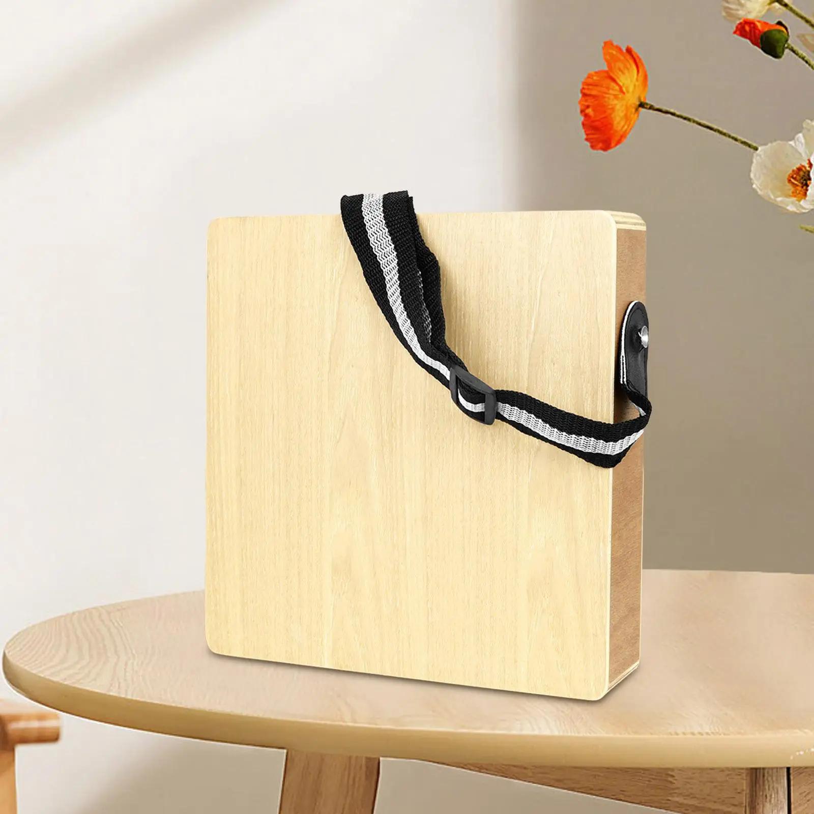 Tambor De Mão De Madeira Cajon Com Alça De Ombro, Caixa De Ritmo Portátil, Fácil De Transportar, Adequado Para Iniciantes De Férias, Home Stage, Crianças - Image 1