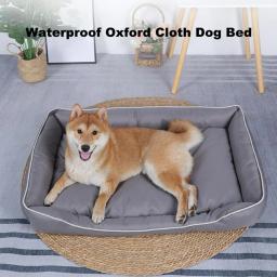 Cama do cão impermeável com apoio de braço, sofá do cão, antiderrapante, almofada Bolster aconchegante, cães pequenos, lavável, extra para cães - Image 4