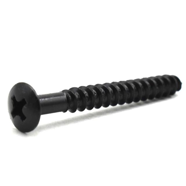 Parafusos de Montagem de Metal para Guitarras Elétricas - Conjunto com 20 Peças, Dimensão 4.8x45mm, Ideal para Placa de Pescoço e Acessórios