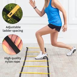 Outdoor Speed Agility Ladder Set, Treinamento De Futebol, Discos De Logotipo, Saco De Armazenamento, Acessórios De Futebol, 1 Set - Image 3