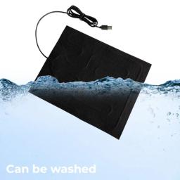 25x30 cm usb almofada de aquecimento quente dobrável aquecida folha à prova dwaterproof água assento de carro esteira almofada pet réptil inverno ao ar livre quente suprimentos para animais estimação - Image 4