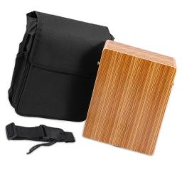 Portátil Viajando Madeira Cajon Box Drum, Flat Hand Drum, Percussão de madeira com alça, Carry Bag - Image 1