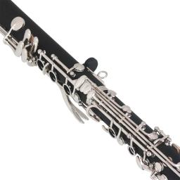 M MBAT-Clarinete Preto com Acessórios Bolsa, Bb, 17 Chaves, 6 Anéis, Profissional, Sopros, Instrumentos Musicais - Image 2