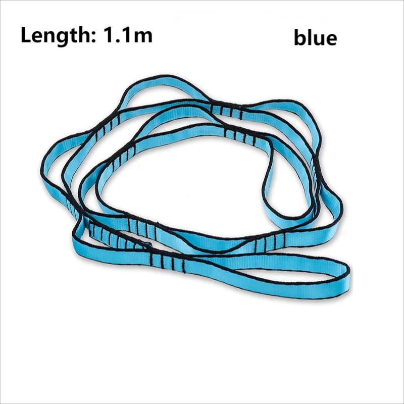 Yoga Hammock Strap Extensão, Daisy Chains, Pilates Stretch Belt, Nylon ajustável, Wearproof Outdoor Escalada Sling Corda, 1.1 m, 2 m, 3 m, 4m - Image 1