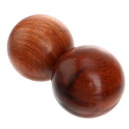 Massagem Handebol Massageador De Madeira Bolas De Exercício, Estiramento Muscular Do Pé, Redondo De Madeira Estresse De Fitness para Adultos, 2 Pcs - Image 1