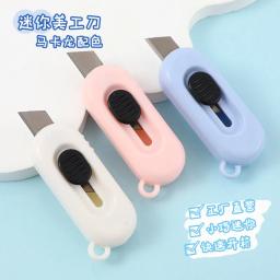 Kawaii Mini Bolso Utility Faca com Chaveiro Buraco, Express Box Cortador De Papel, Arte Artesanato Abridor de Embrulho, Escritório e Papelaria Escola - Image 1