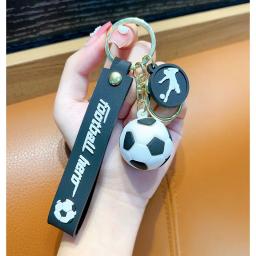 Soft Glue Futebol Keychain para Fan, PVC, Pingente De Futebol, Chaveiro Acessórios, Decoração Do Saco, Lembranças, Chaveiro Presentes - Image 3