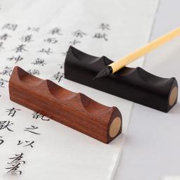 Suporte De Caneta De Caligrafia Criativa, Durável Chinês Escrita Brush Holder, Portátil Prático De Madeira Mesa Pen Stand, Desktop Decor - Image 1