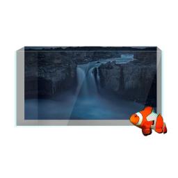 Adesivo De Fundo Do Aquário Do Tanque De Peixes, Cachoeira no Cenário Nublado, 3D Papel De Parede De Impressão HD, Cartaz De PVC, Decoração De Pano De Fundo - Image 2