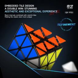 Qiyi-fto octaedro rotativo, cubo magnético velocidade mágica, brinquedo fidget profissional - Image 3