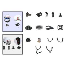 Peças capacete de hóquei, acessórios esportivos, simples e fácil de instalar - Image 4