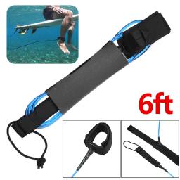 Straight Surfboard Leash para Paddle Board, Ankle Strap para Longboard, Leg Rope, Super Strong Webbing, Acessórios de Surf, 6ft - Image 2
