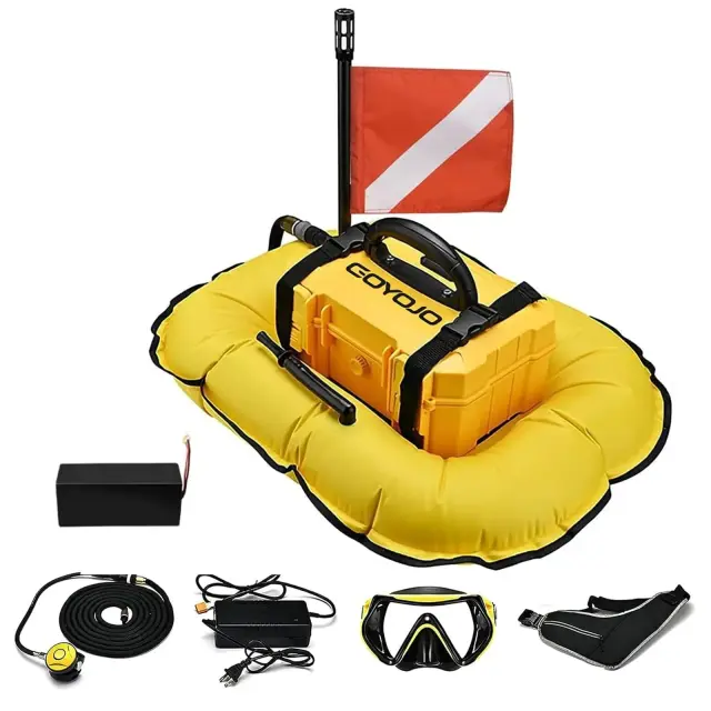 Rebreather Portátil para Mergulho Autônomo - Cilindro de Oxigênio para Pesca Subaquática