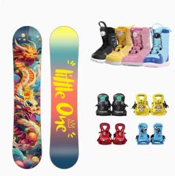 Crianças encadernações raquetes de neve conjunto de snowboard meninos e meninas all-round snowboard crianças snowboard - Image 4