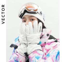 Vector luvas de esqui feminino inverno quente à prova dwaterproof água esqui snowboard luvas snowmobile equitação motocicleta ao ar livre luvas de neve 2020 novo - Image 3
