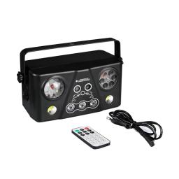 LED Strobe Light com controle remoto, Magic Ball, DMX 512, Laser Dyeing Padrão, Festa, KTV, Disco, Atmosfera Light, Event Show, 5in 1 - Image 3