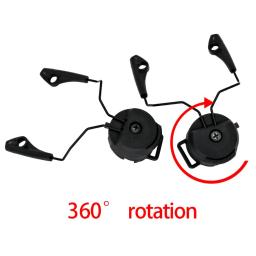 Earmuf eletrônico arco OPS-CORE capacete ferroviário adaptador tático suporte de fone de ouvido para howard leight impacto esporte caça tiro fone de ouvido - Image 3