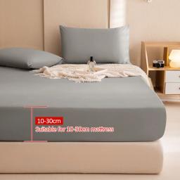 100% capas de colchão à prova d'água protetor de cama ajustável lençóis com faixa elástica único duplo king size 140/160/180x200 - Image 2