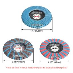Disco abrasivo da aleta da zircônia rebolo do dobro-lado para o entalhe do metal que lustra a remoção da oxidação da lacuna do ferro - Image 2