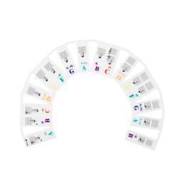 Branco Silicone Piano Teclado Etiqueta, Peças de Instrumentos Musicais, Nota Etiqueta, 88 Key, Acessórios - Image 6