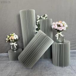 Mesa De Sobremesa De Arte De Papel, Carrinho De Bolo, Decoração De Festa De Aniversário, Decoração De Palco De Casamento, Suporte De Exposição Da Janela, Decoração De Casa - Image 3