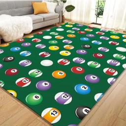 Tapete estampado de bola de bilhar para sala de jogos, divertido e brincalhão, inspirado na mesa de bilhar, tapete para sala de jogos, pobreble - Image 6