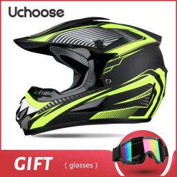 Capacete de proteção facial completo para adultos e crianças, motocross, motocicleta, moto, bicicleta, corrida, esportes, off-road, patinete, quadriciclo, adulto, mulheres, presente grátis - Image 1
