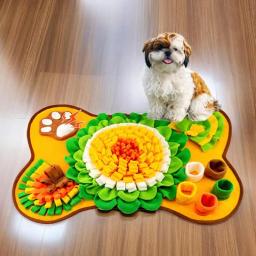 Tapete Snuffle para cães e gatos, jogo interativo para o tédio, gato e cachorro Puzzle, almofada de alimentação lenta, jogo interativo, 25x17" - Image 2