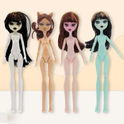 Multi-articular móvel monstro boneca corpo brinquedo monsterando bonecas do ensino médio 23cm corpo da boneca + cabeças de gato acessórios - Image 2