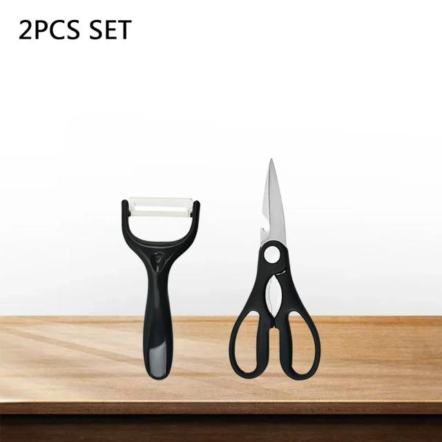 Facas de Cozinha Profissionais: Martelo Forjado em Aço Inoxidável para Chefs, Cutelos de Carne, Facas de Frutas e Tesouras para Vegetais