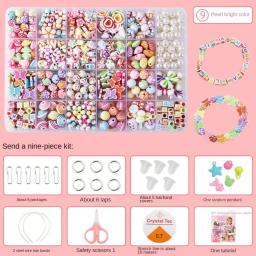 Artesanal DIY Fazer Jóias Kit, Artes Artesanato, Conjunto De Jóias, Kawaii Beads Kit - Image 2