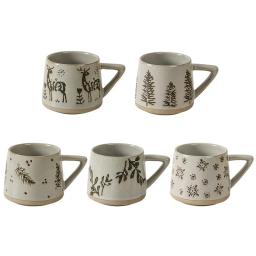 Caneca cerâmica retro com alça resistente ao calor Copo de café de alces Suco artesanal Copo de leite para casa Escritório Copo de água Copo de chá Presente de Natal - Image 6