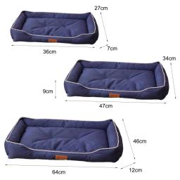 Cama do cão impermeável com apoio de braço, sofá do cão, antiderrapante, almofada Bolster aconchegante, cães pequenos, lavável, extra para cães - Image 6