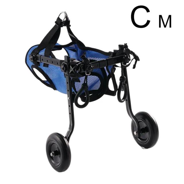 Cadeira de Rodas Ajustável para Gatos e Cães - Auxílio de Mobilidade e Reabilitação com Rodas para Caminhada