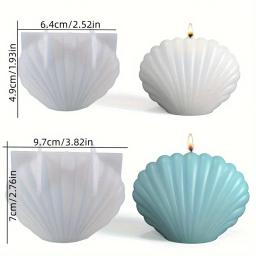 3D Shell Silicone Vela Perfumada Mold, DIY, Aromaterapia Cera, Artesanato De Argila, 1Pc - Image 4