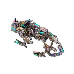 Kits modelo camaleão mecânico para adultos e crianças, quebra-cabeças 3D, brinquedo de montagem de metal, animais montam brinquedos - Image 3