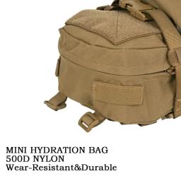Mochila de hidratação tática, treinamento de combate, assalto, molle, colete de caça ao ar livre, placa traseira, bolsa de água, 1 peça - Image 4