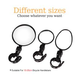 2 pçs espelho retrovisor da bicicleta 360 graus ajustável rotativo universal ciclismo guiador espelhos retrovisores para mtb bicicleta de estrada - Image 5