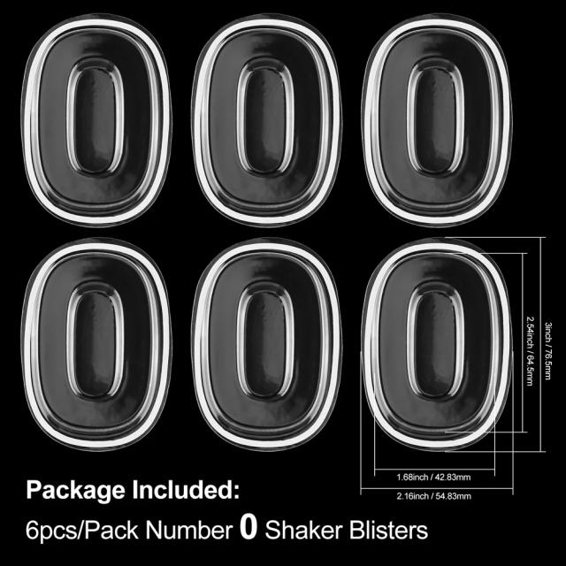 Capa de Cúpulas 3D para Shakers Número 0 - Ferramentas de Scrapbooking e Acessórios de Artesanato