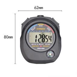 Handheld bolso cronômetro, Professional Digital Sport cronômetro, LCD temporizador Stop Watch, cronômetro - Image 6