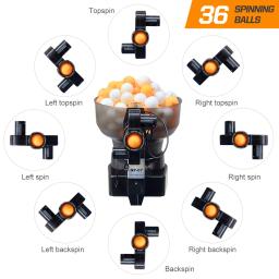 Máquina De Tênis De Mesa Para Treinamento Solo, Robô Ping Pong Ball, Regulação Automática, 40mm - Image 3