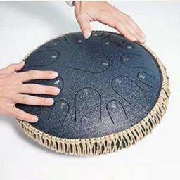 Pequeno aço língua tambor, percussão profissional, instrumento de música, tambor para meditação e cura dom, tambores de 15 tons, 14 em - Image 4