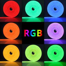 RGB levou tira de luz com bluetooth, 12 v, 24v, 1, 2, 3, 4, 5, 10 ou 15m, trabalhar com aplicativo e controle remoto, decoração de néon - Image 4