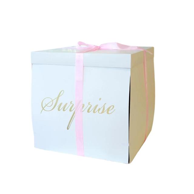 Caixa de Surpresa Preta para Presentes de Casamento e Aniversário